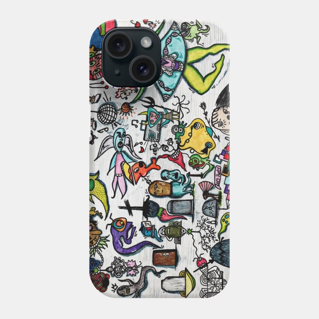 The Graveyard Gala Phone Case by Majnun_Drawings