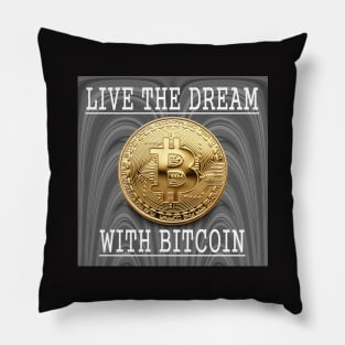 Bitcoin Gold Cryptocurrency Digital Assets Pillow