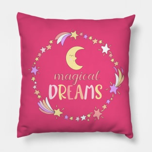 Cute Stars Magic Dreams Pillow