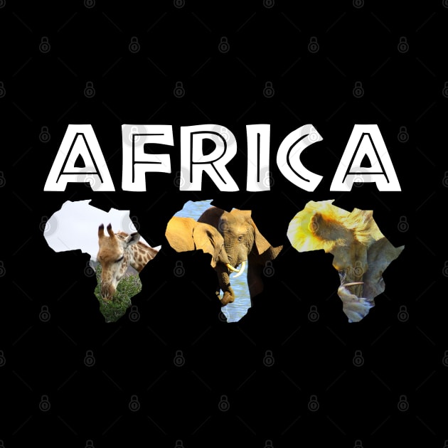 Africa Wildlife Continent Trio by PathblazerStudios