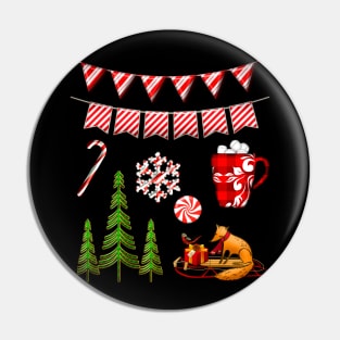 Merry Christmas Winter Time Pin