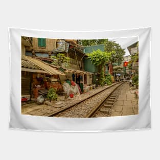 Train Street Tapestry