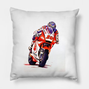 Ballpoint Sketching MotoGP Team No 20 Pillow