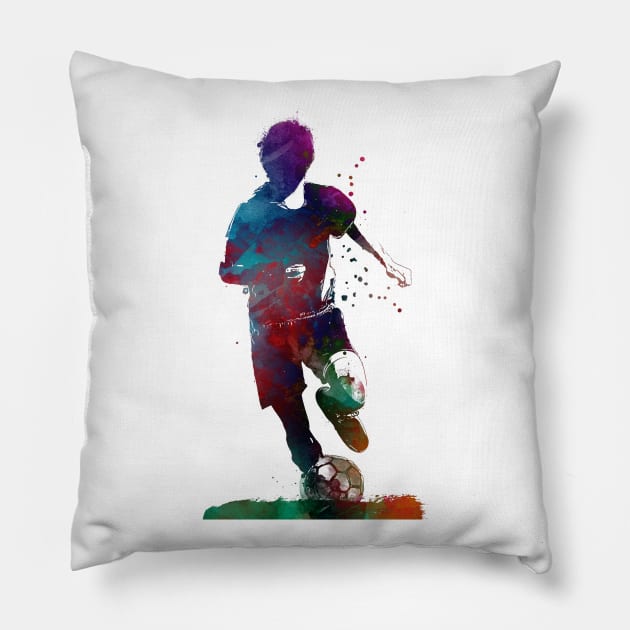 Football sport art #football Pillow by JBJart