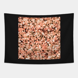 Rose gold glitter sequins Tapestry