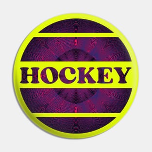 Purple Hockey explosion Pin