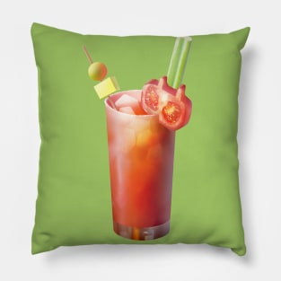 Bloody Mary Cocktail Pillow