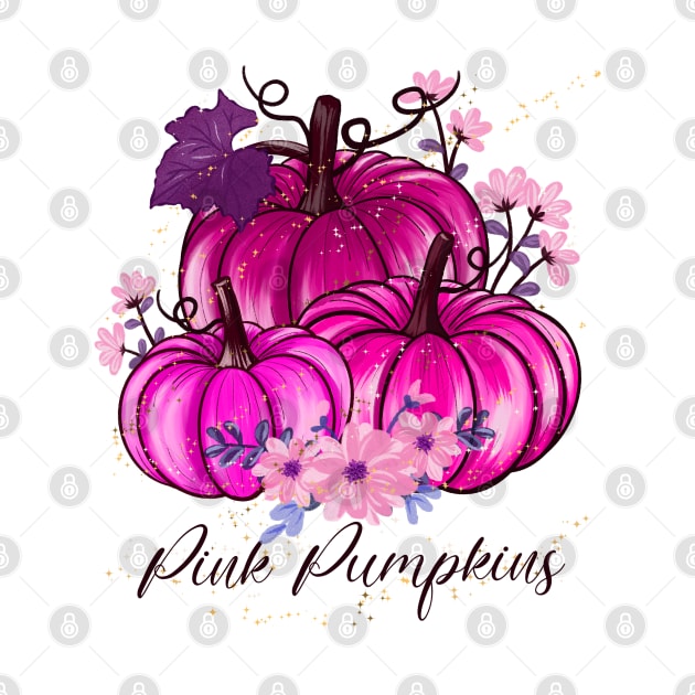 Pink Pumpkins by Rise And Design