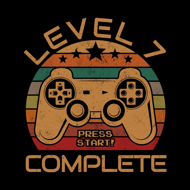 7th Birthday Level 7 Complete Gamer 7 Year Old Gift by rhondamoller87