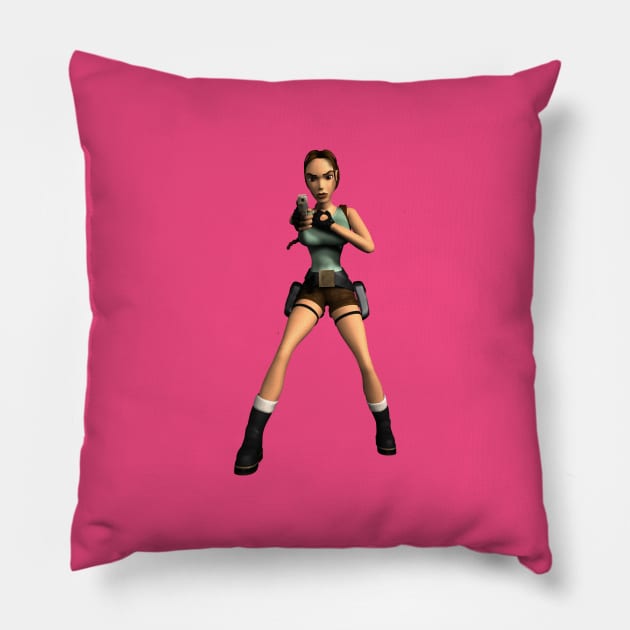 LARA CROFT Pillow by iamjudas