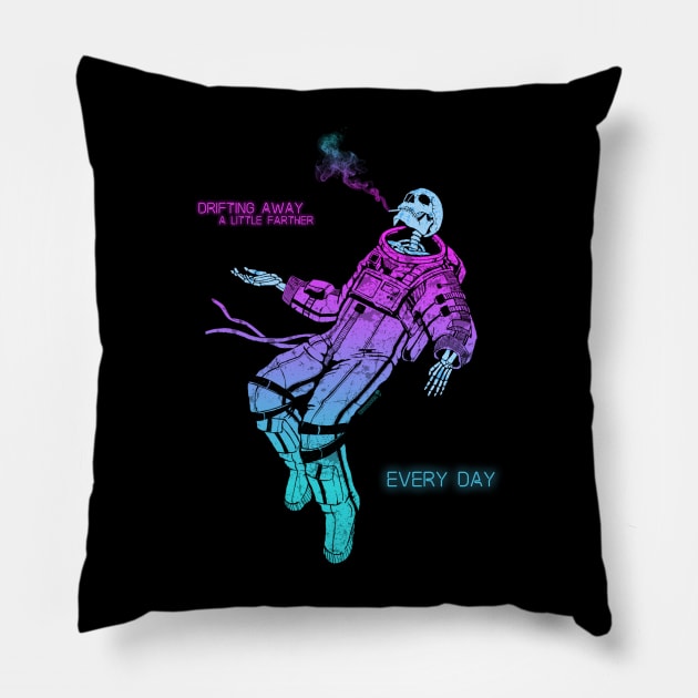 Slowly But Surely Pillow by Tommy Devoid