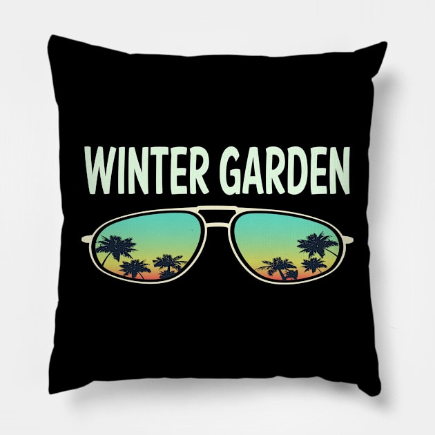 Nature Glasses Winter Garden Pillow by rosenbaumquinton52