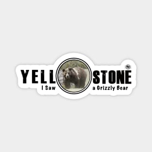 I Saw an Grizzly Bear, Yellowstone National Park Magnet