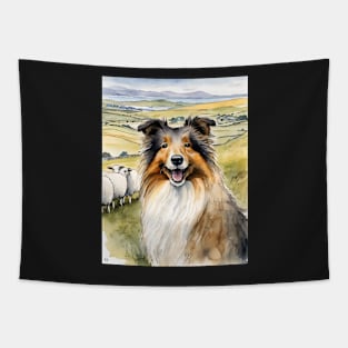 Shetland Sheep Dog Tapestry