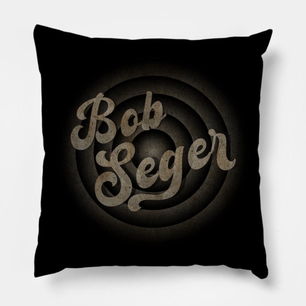 Bob Seger - Vintage Aesthentic Pillow by vintageclub88