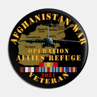 Afghanistan War   - Operation Allies Refuge - Veteran w AFGHAN SVC Pin