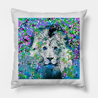 Lion Oil Painting Pillow