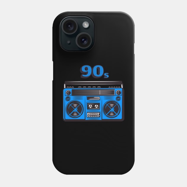 I LOVE 90 - radio blue edition Phone Case by BACK TO THE 90´S