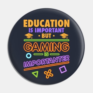 Gaming Education Pin