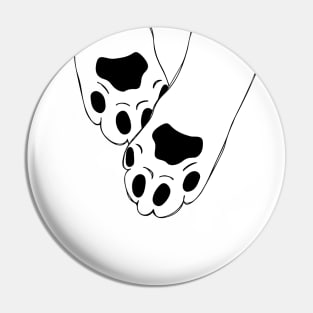 Stretching Cat paws Pin