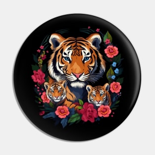 Siberian Tiger Mothers Day Pin
