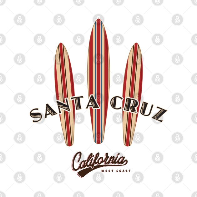 Surf City Santa Cruz Logo Pack Sticker 3 Surfboards fan Litee by PauHanaDesign