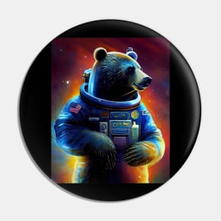 Daddy Bear In Space Pin