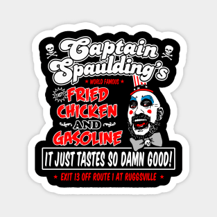 Captain Spaulding Fried Chicken and Gasoline Magnet