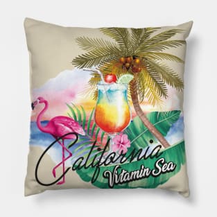 Huntington Beach California Surfer Pillow