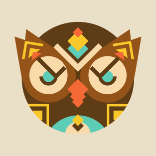 Tribal Ethnic Owl T-Shirt