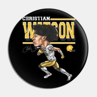 Christian Watson Green Bay Cartoon Pin