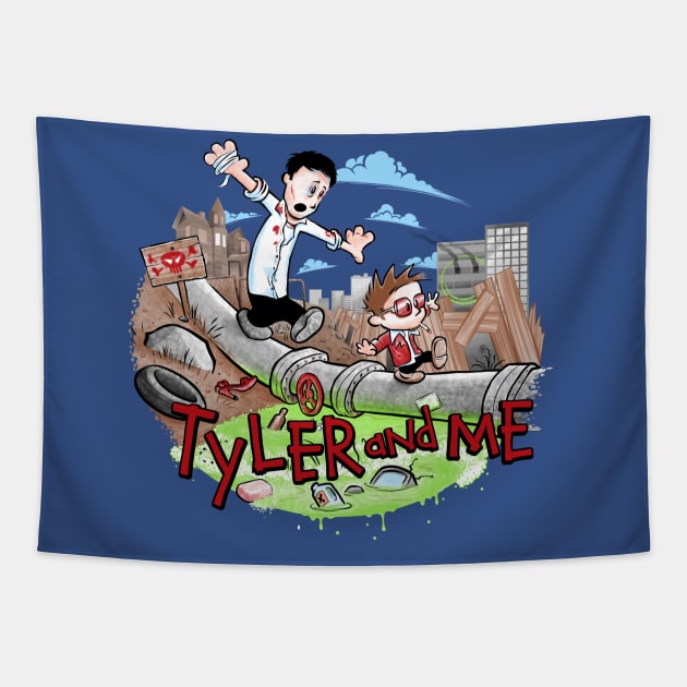 Tyler and Me Tapestry by kgullholmen