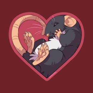 Heart Rat: Self Black T-Shirt