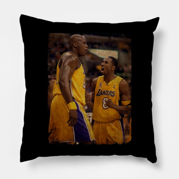 Shaquille O'Neal in Lakers Pillow by Milu Milu