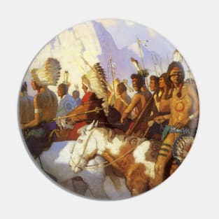 Indian War Party (1925) by NC Wyeth Pin