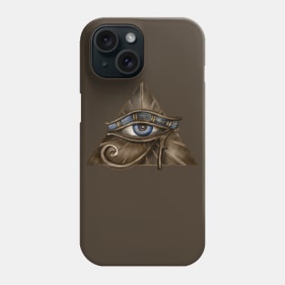 Egyptian Eye of Horus - Wadjet Digital Art Phone Case