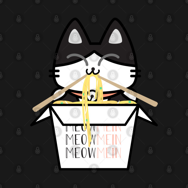 Discover Noodle Cat - Meow Mein - Noodles - T-Shirt