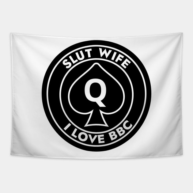 BBC SLUT WIFE Tapestry by QCult