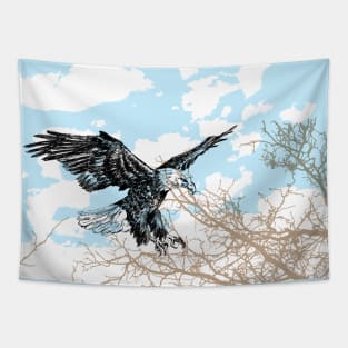 Bald eagle print Tapestry