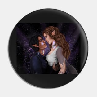 Feyre and Rhys with Star Splatter Pin