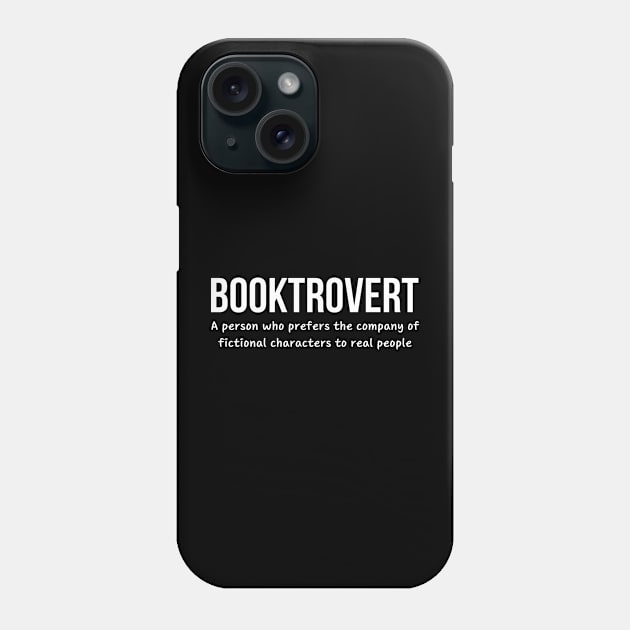 Booktrovert Phone Case by HobbyAndArt