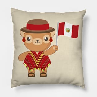 Peruvian bear Pillow
