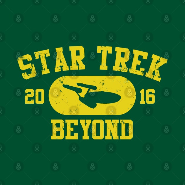 STAR TREK BEYOND VINTAGE TEE T-SHIRT (Enterprise) by finnyproductions