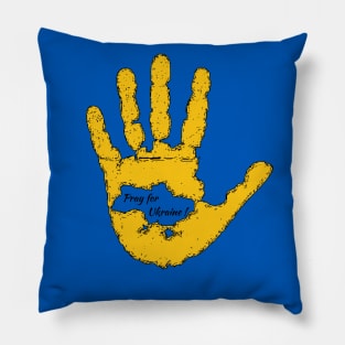 Fasbytes Pray For Ukraine Yellow Pillow