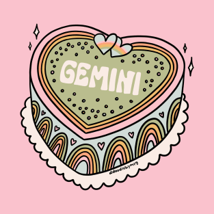 Gemini Heart Cake T-Shirt