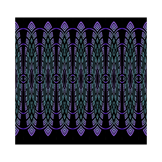 abstract green and purple pattern by chambergambit