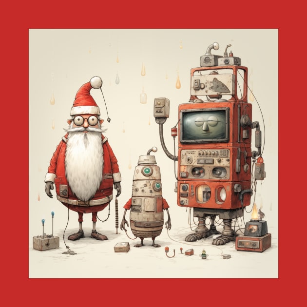 Santa Claus & Robot 2 by saveasART