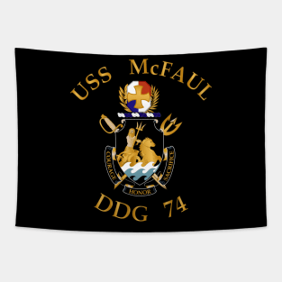 USS McFaul (DDG-74) wo BackGrd Tapestry