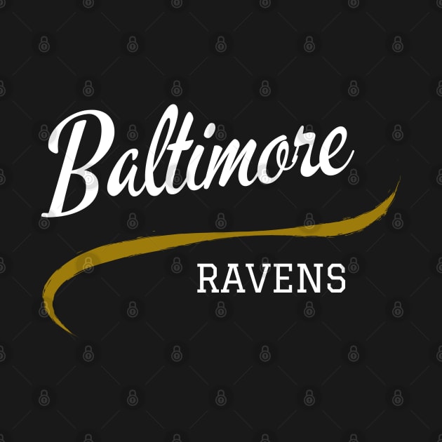 Ravens Retro by CityTeeDesigns