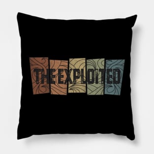 The Exploited Retro Pattern Pillow